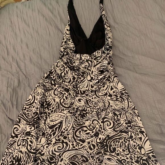 Alan Paige Halter Black/White Dress Size7/8 - Picture 3 of 8